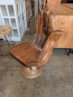 Handcrafted chamcha wood hand chair