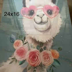 Llama Canvas Picture 24x16