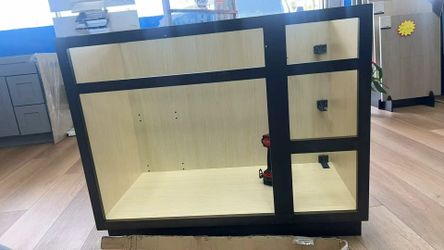 36inch  Matte Black vanity Without Countertop