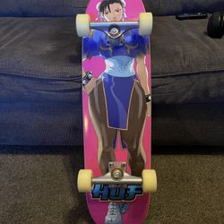 Huf Skateboard Street Fighter 2 Edition Chun Li Complete Board