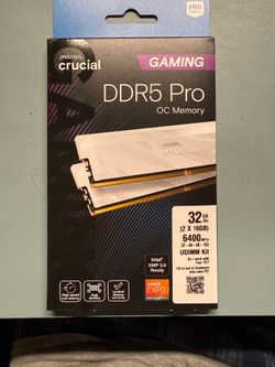 Crucial Pro Overclocking 32GB (2 x 16GB) DDR5-6400 PC5-51200 CL32