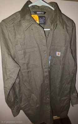 Green Carhartt Button down Women's (L)