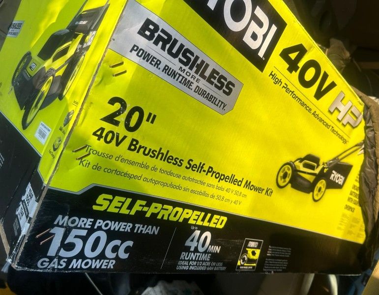 New Ryobi 40V Self-Propelled Mower