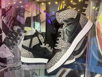 Nike Air Jordan 1 High Unsupreme Black Gray Elephant SIZE: 12