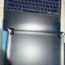 Hard Shell Case & Keyboard Cover for Mac Pro 13, Navy Blue