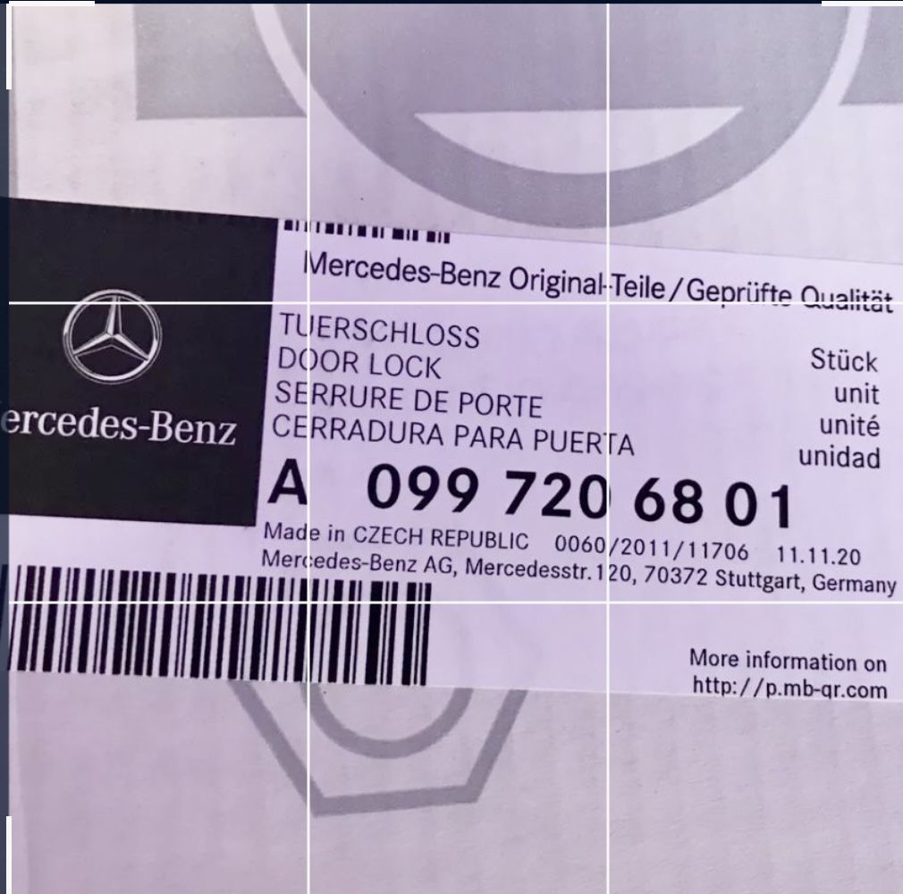 Mercedes Benz GLC 300 Door lock actuator passenger Front Door Original