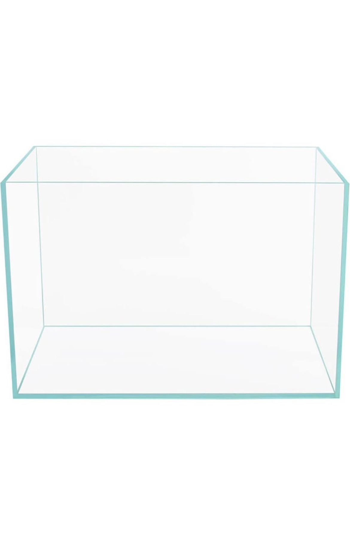 Ultra Clear Rimless Low Iron Glass Cubic Aquarium Tank, 10.6 Ga, 17.7”×11.8”×11.8”, 6mm Thickness