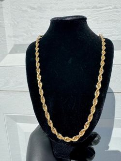 Rope 14k solid 62.4 grams 25 inch !
