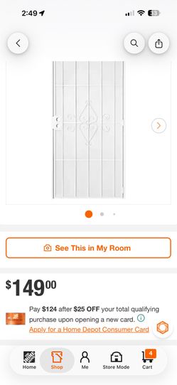 36 in. x 80 in. Security door