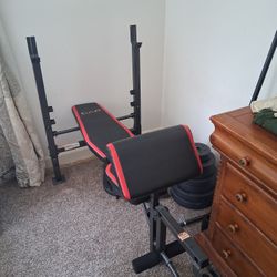 Weight Bench w/weights 