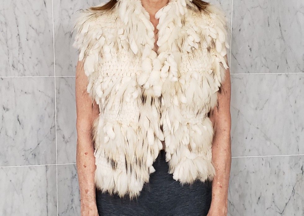 Linda Richards Rabbit Fur vest