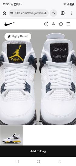 Air Jordan 4 Rare Air Sneakers size 13