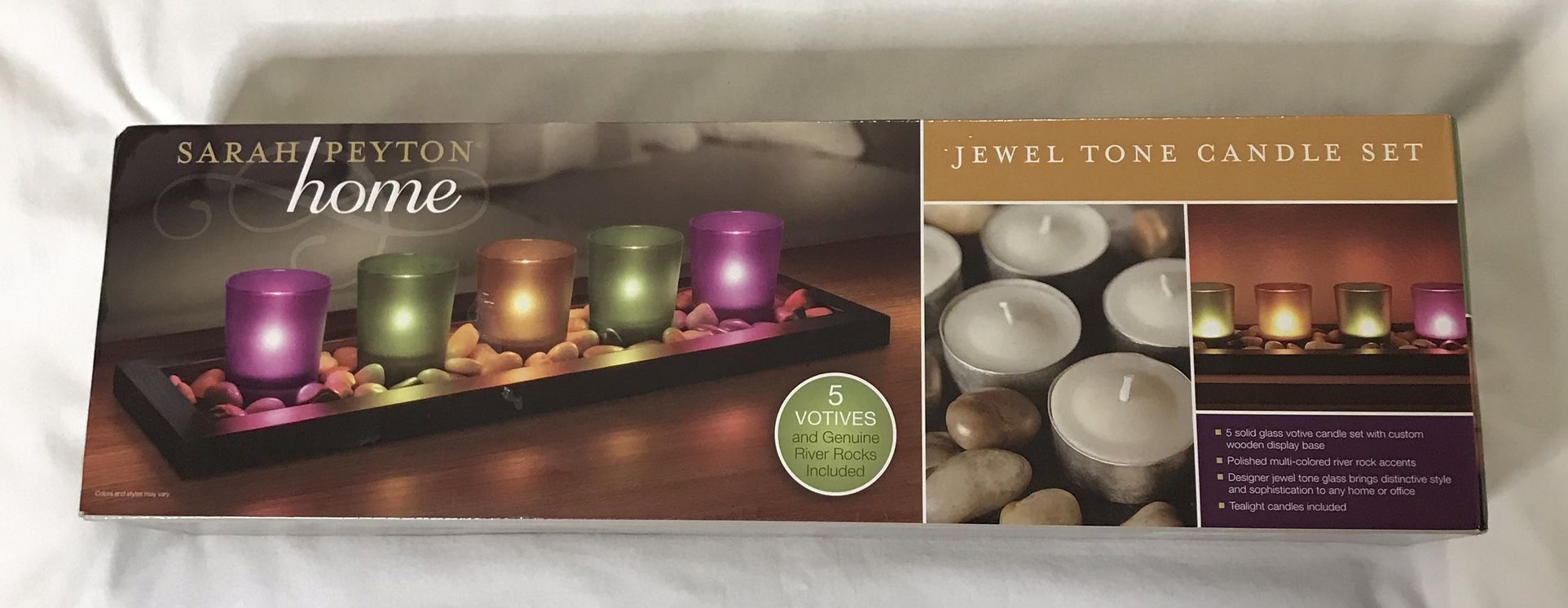 Votive Candle Set Sarah Peyton Jewel Tone