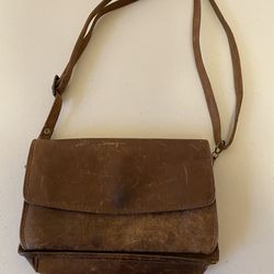 Buffalo Hide Purse  Lots Of Pockets  8 1/2 X 6” X 2”. Price REDUCED!