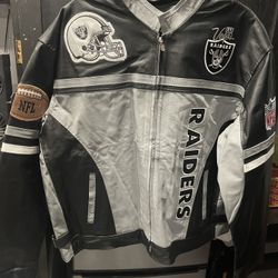 Raiders Leather Jacket XL 