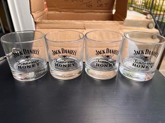 Jack Daniel's Tennessee Honey Rocks Glasses Set of 4