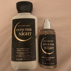 Into The Night Perfume & hand Lotion 