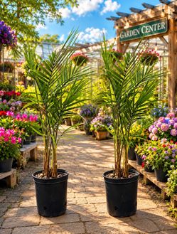 Two (2) Majesty Palms. 2-Gallon Pots