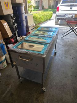 Vevor 4 station propane steam table