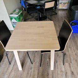 IKEA Norakker Table and Martin Chairs
