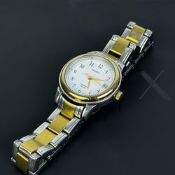 Timex Two Tone Indiglo 25mm Bracelet Watch