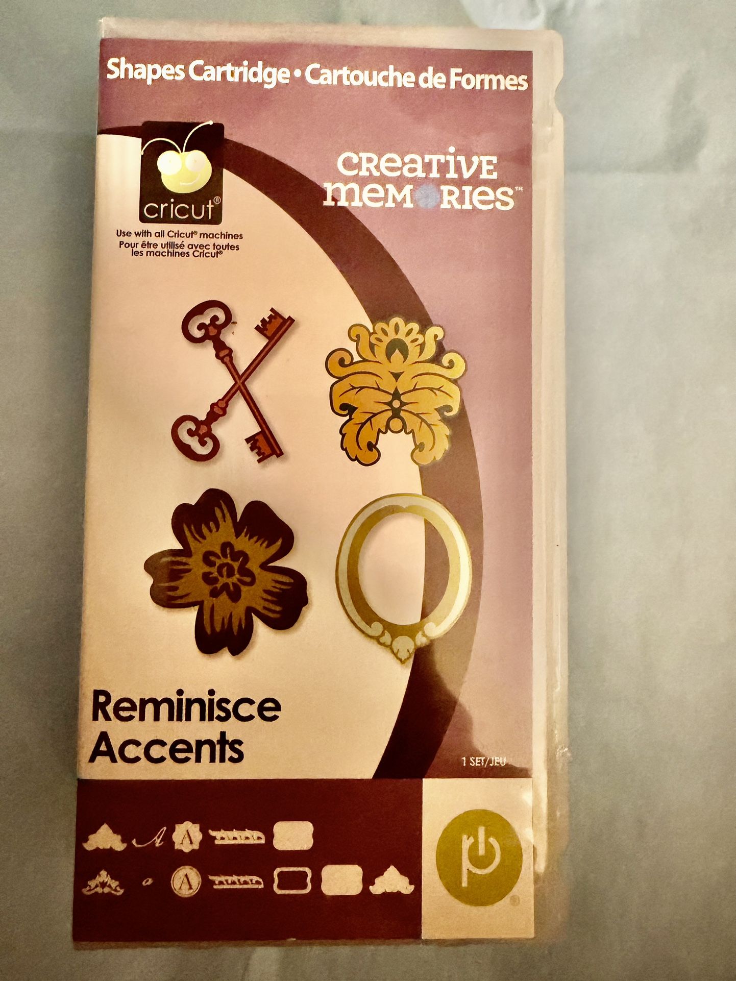 Creative Memories Shape Cartridge Cricut - Reminisce Accents - 2010 NOS