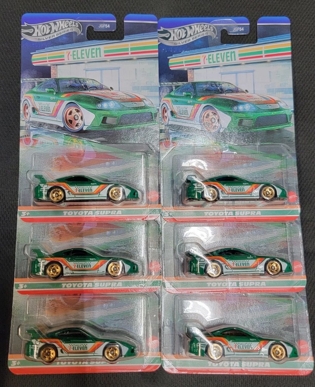 Lot of 6 Hot Wheels 7 Eleven Exclusive Toyota Supra