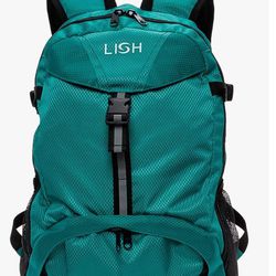 Lish Calico Hiking Backpack Aqua Lightweight W/Hydration Bladder Pocket New