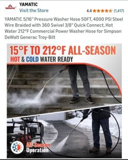 New hot and cold 50ft 4000psi hose