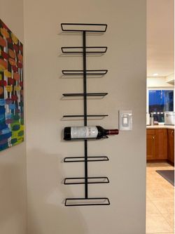 9 Tier Wall Mounted Wine Rack (Set of 2)