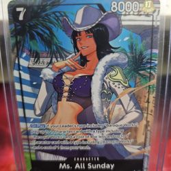 One Piece Op14 Ms All Sunday Nico Robin Alternate Art 