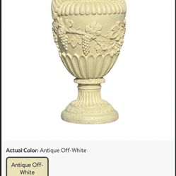 Large Vintage Cast Stone Garden Urn - Roman Style