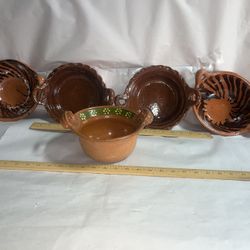Mexican Clay Lacquered Bowls