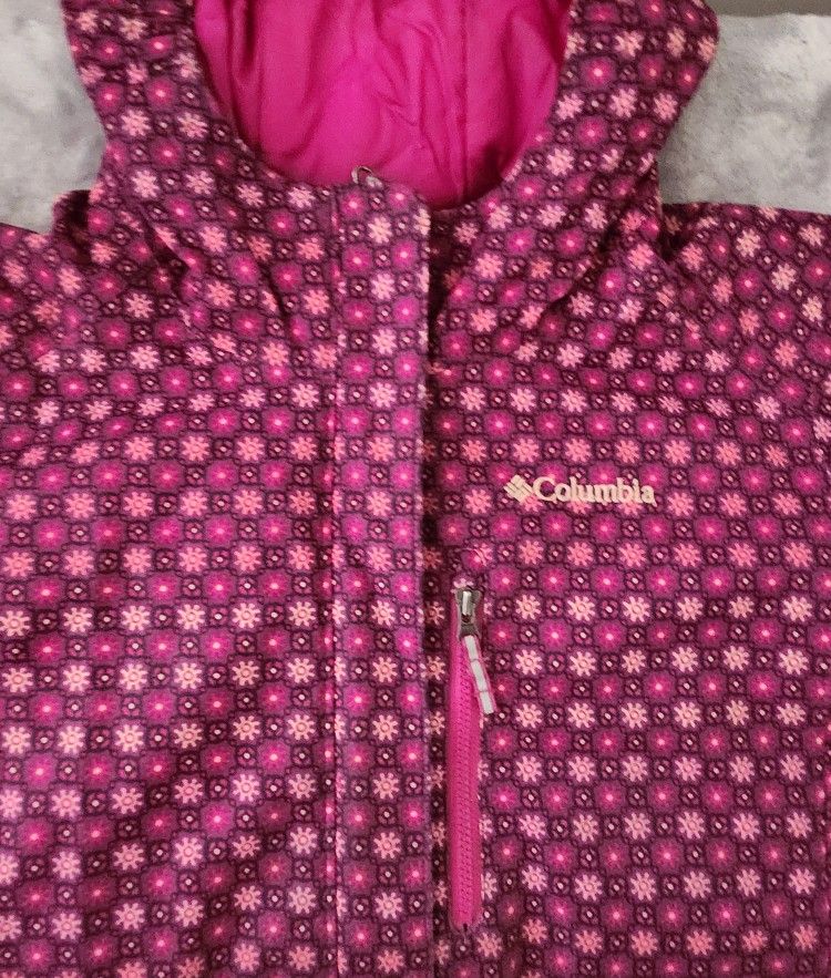 Columbia Youth Girls Magic Mile Puffer Waterproof Full-Zip Hooded Coat : Size XL, Multicolor