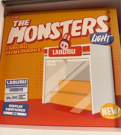 PopMart The Monsters Labubu display w/light