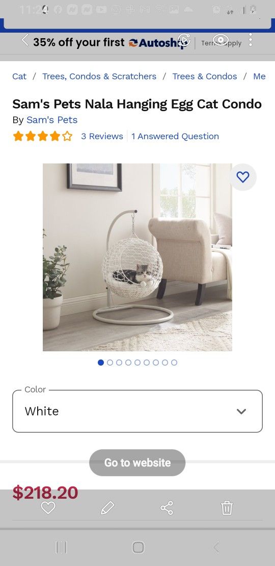 Hanging Cat Egg