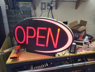 Newon Open Sign