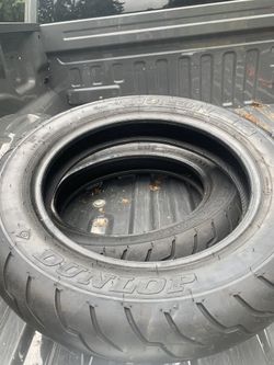 Dunlop American Elite Harley takeoffs front and rear