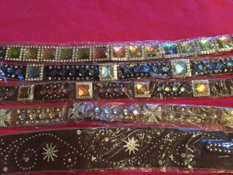 Rhinestone belts sz small