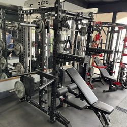 SMITH MACHINE ALL IN ONE CABLE MACHINE SQUAT RACK