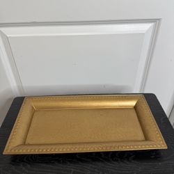 Gold Decor Charger Tray 