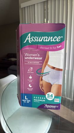 Assu~Rance Ropa Interior para Incontinencia y Posparto – Talla L (54 Ct)