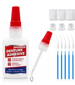 Denture Repair Kit with Built-in Brush
