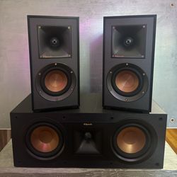 Klipsch R-41M Bookshelf Speakers , Klipsch R-25C Center Speaker