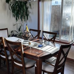 China Hutch, Dining Table and Chairs