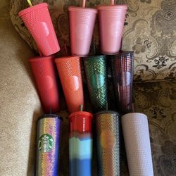 Starbucks Cups Tumbler Collection Bundle  Lot Of 11. With Straws
