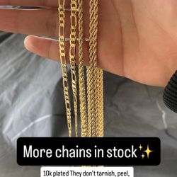 10k Gold Plated chains