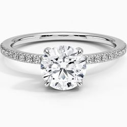 14KT Lab Grown Engagement Ring
