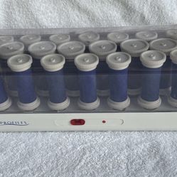 Profiles Spa Belson 24 Flocked Hot Hair Curlers Perfectly working Excellent in condition