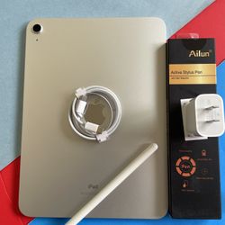 256gb Apple IPad 10th Generation (10.9” Liquid / 2022 model) with pen, keyboard, case & Accessories (warranty 2026) 